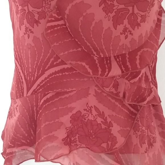 ESPRIT Collection Pleated Flower Cami Top Blouse XS - Picture 7 of 13